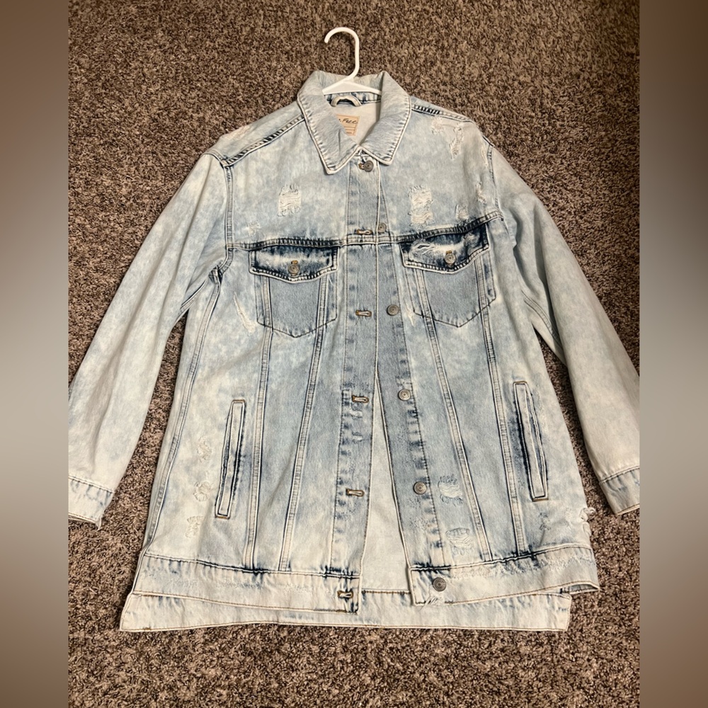 NWOT Free People Jean Jacket Size S